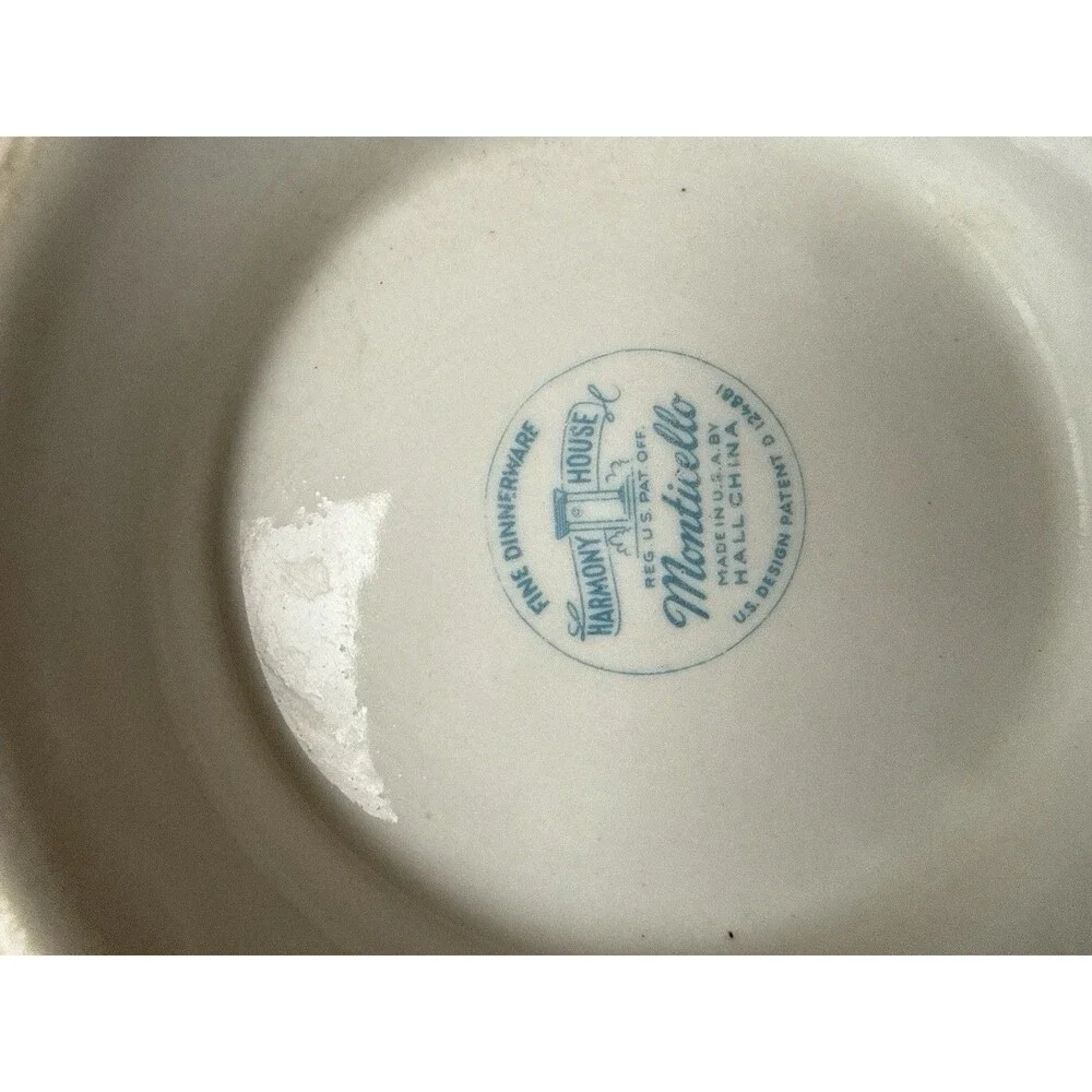 Harmony House Serving Bowl with Lid Made in USA by Hall China Vintage